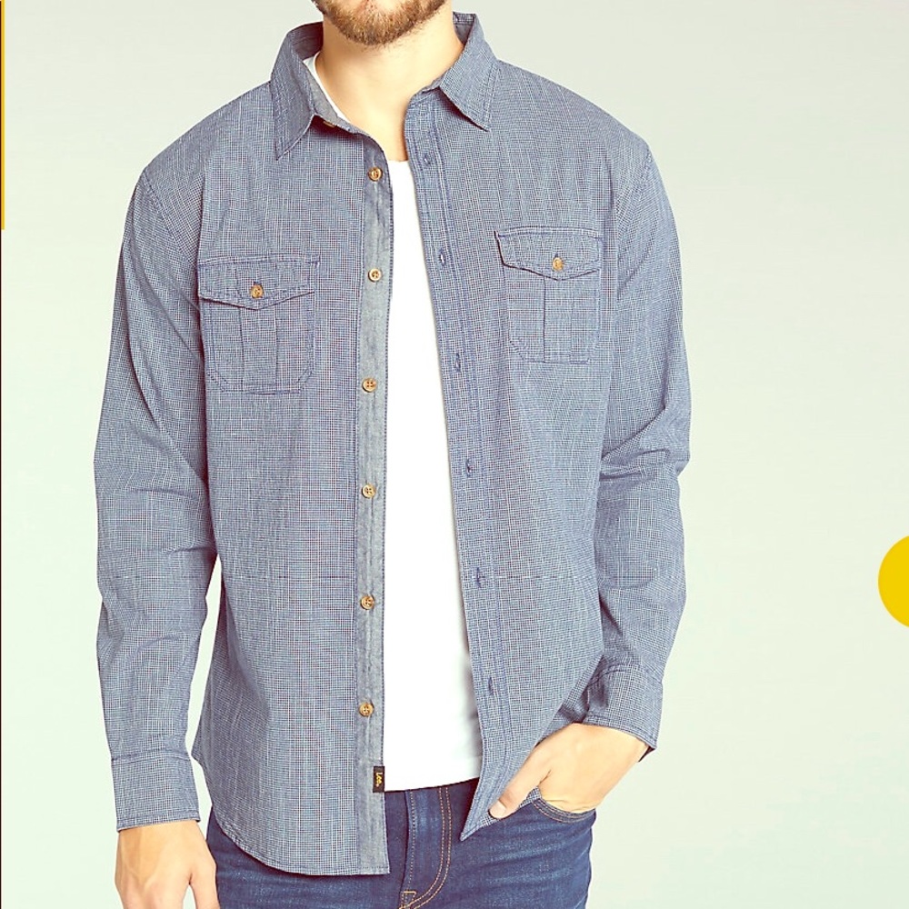 NWT. Lee MICRO CHECK SHIRT. XXL